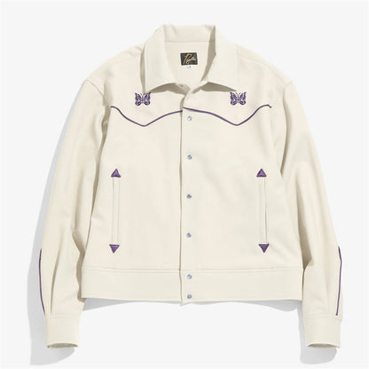 Butterfly Embroidery Casual Style Jacket Short Suit Coat