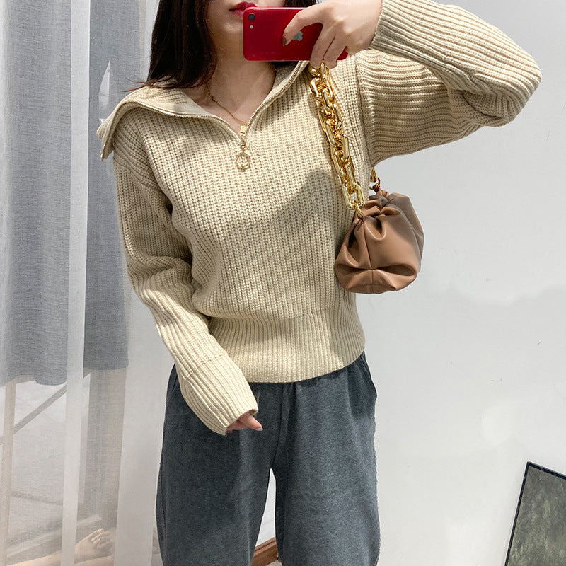 Loose pullover casual bottoming shirt