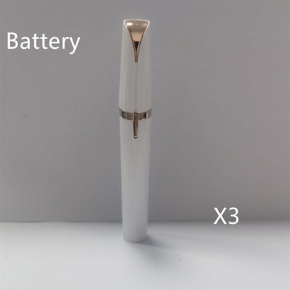 Mini Electric Eyebrow Trimmer Pen – Painless LED Lipstick Hair Remover for Face & Brows