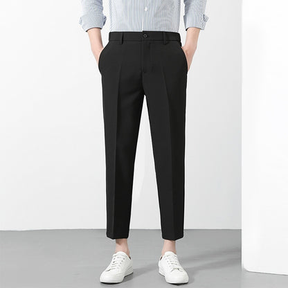 Men’s 9/10 Length Straight Suit Pants – Casual Smart-Fit Trousers for Modern Style | NYLIXA