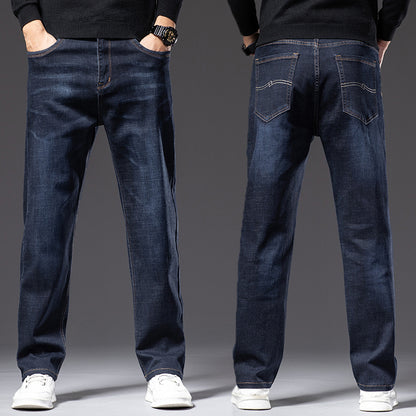 High Elastic Loose Fit Men's Jeans – Spring & Autumn Casual Denim | NYLIXA