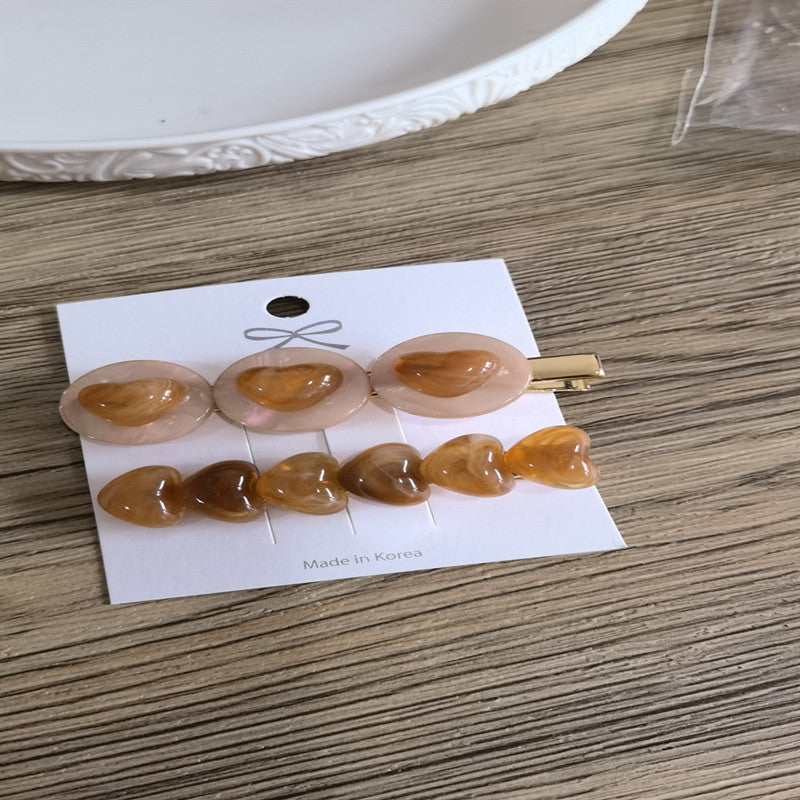 Fashion Accessories Headdress Acrylic Summer New Love Hair Clips