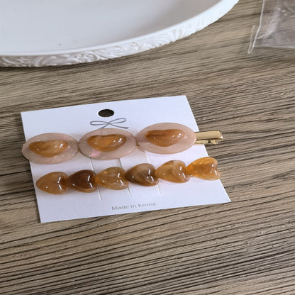 Fashion Accessories Headdress Acrylic Summer New Love Hair Clips