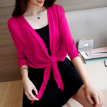 Shawl Short Coat Women's Waistcoat Thin Cardigan Air Conditioning Shirt