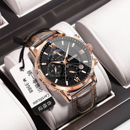 BINBOND Men’s Luxury Chronograph Watch – Elegance in Every Second