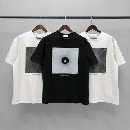 High‑Street Oversized Couple T‑Shirt – Trendy Short‑Sleeve Match wear