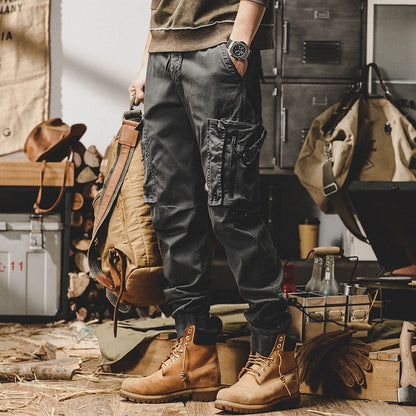 American Workwear Functional Tactical Pants for Men – Straight Fit Outdoor Casual Wear