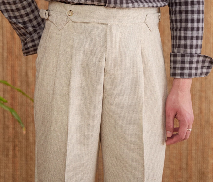 Men’s Naples Slim Fit Suit Pants – Iron-Free Business Commute Trousers