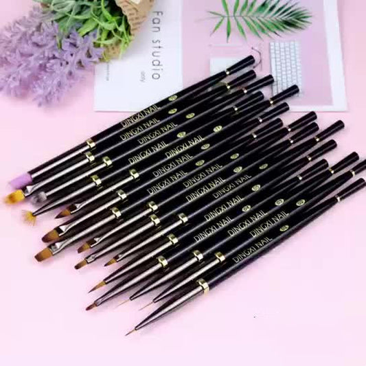 Nail Brush, Nail Brush Set Pull Pen Universal Pen