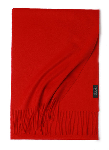 Water Ripple Pure Color Cashmere Warm Scarf