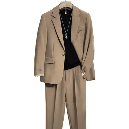 Men’s High-Sense Lightweight Blazer – Spring & Autumn Casual Suit Jacket
