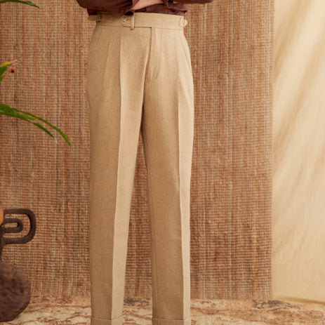 Men's Naples High Waist Straight Casual Pants – Versatile All-Matching Commuter Style | NYLIXA