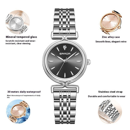 Women's Retro Mesh Strap Watch Outdoor All-matching