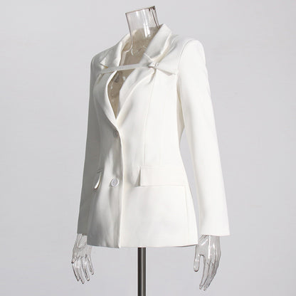 Slim Fit Patchwork Blazer for Women – Stylish Suit Jacket with Modern Fit | NYLIXA