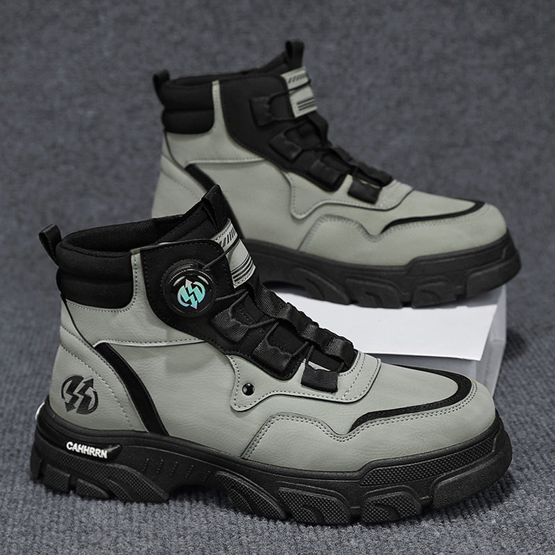 Men’s Outdoor Sports PU Leather Worker Boots