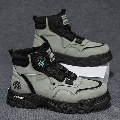Men’s Outdoor Sports PU Leather Worker Boots