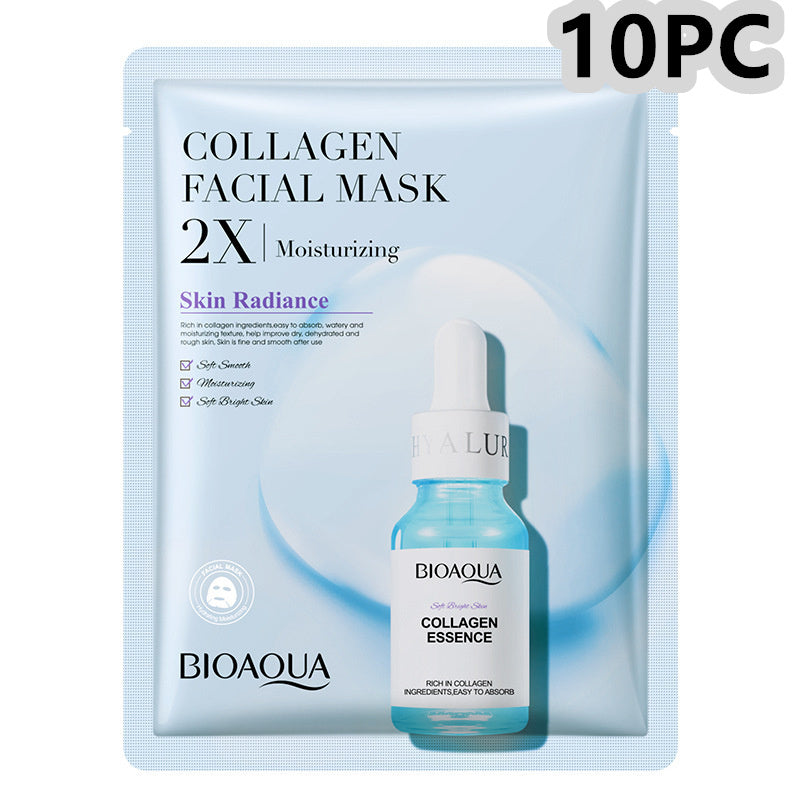 Collagen Face Mask – Moisturizing & Firming Sheet Mask with Hyaluronic Acid
