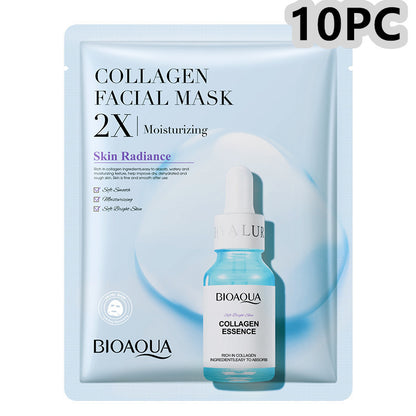 Collagen Face Mask – Moisturizing & Firming Sheet Mask with Hyaluronic Acid