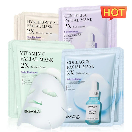Collagen Face Mask – Moisturizing & Firming Sheet Mask with Hyaluronic Acid