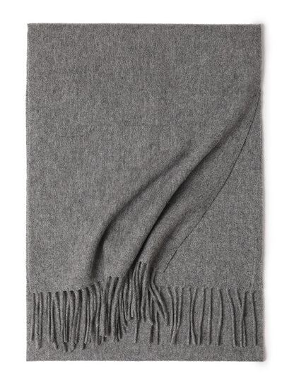 Water Ripple Pure Color Cashmere Warm Scarf