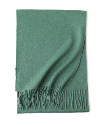 Water Ripple Pure Color Cashmere Warm Scarf
