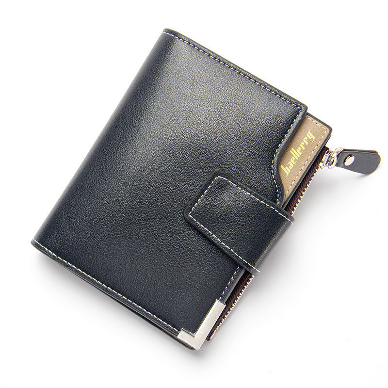 Vertical Buckle Multifunctional Zipper Wallet