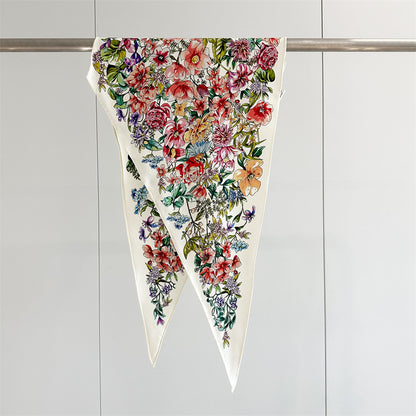 Twill Silk Scarf Women's Light Luxury
