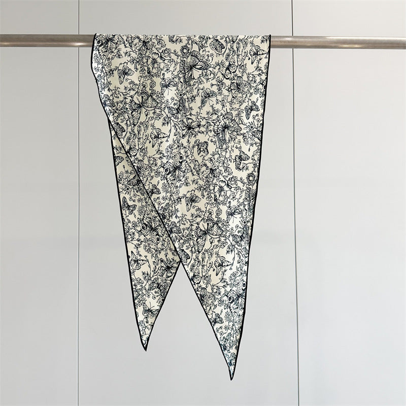 Twill Silk Scarf Women's Light Luxury