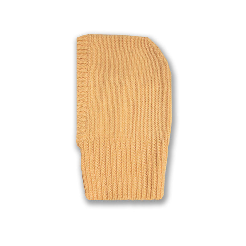 Wool Knitted Wool Keep Warm Sleeve Cap Balaclava Beanie Hat