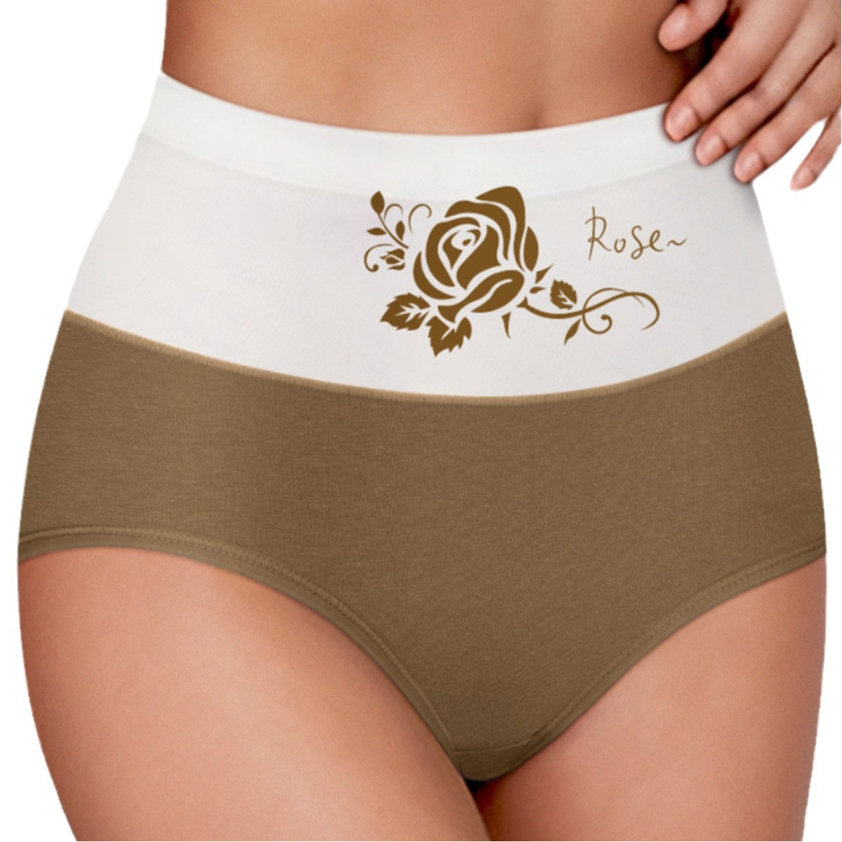 Women's High Waist Belly Contracting Large Size Cotton Underwear