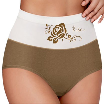 Women's High Waist Belly Contracting Large Size Cotton Underwear
