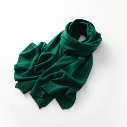 Women's Cashmere Pure Color Warm Keeping Neck Scarf