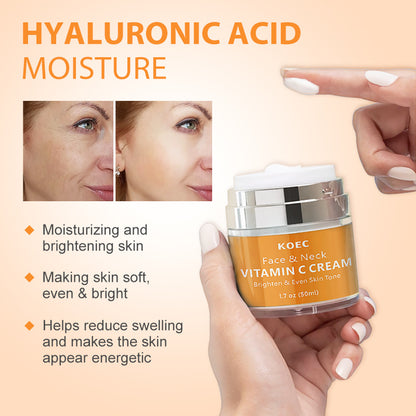 Cross-border VC Cream English Packaging Neck Cream Light Lines Moisturizing