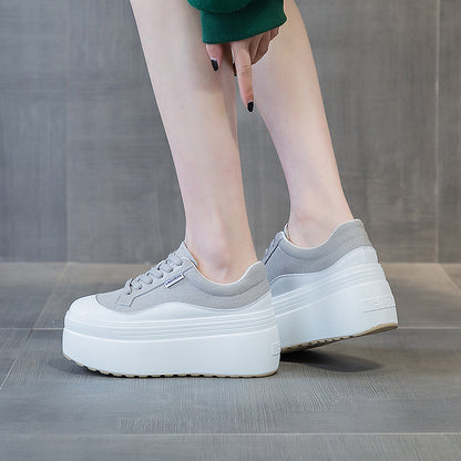 All-match Fashion Thick Bottom 8cm Trendy Ins Simple Shoes Women