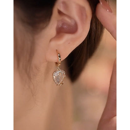 Opal Tulip Flower Earrings All-match Women