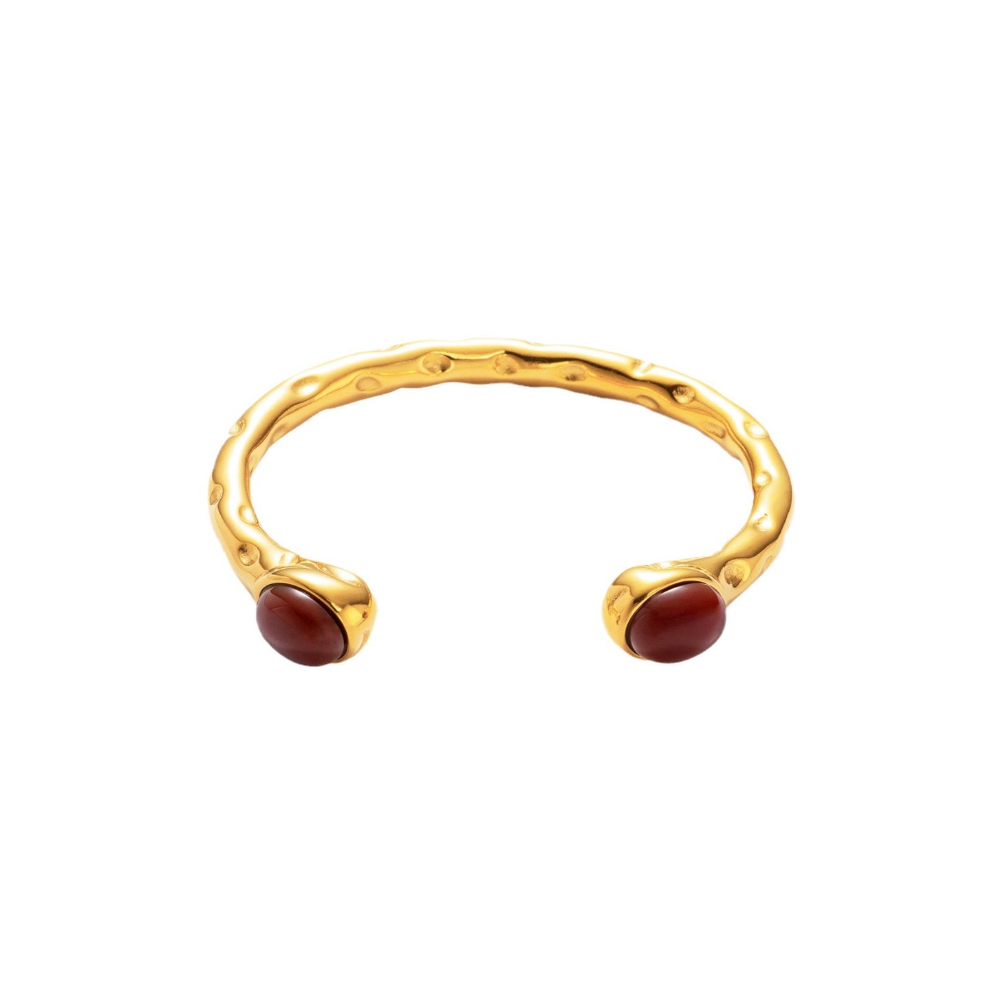 18K Real Gold Plated Titanium Steel INS Fashion Exquisite Zircon Opening Bracelet