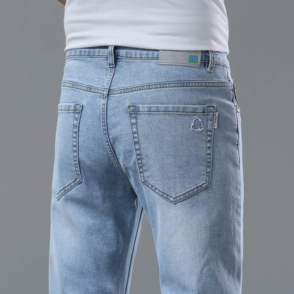 Men’s Stretch Slim Straight Pants – Sleek Fit, All-Day Comfort