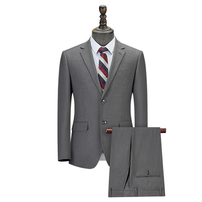Men's All-match Casual Bamboo Fiber Suit Suit
