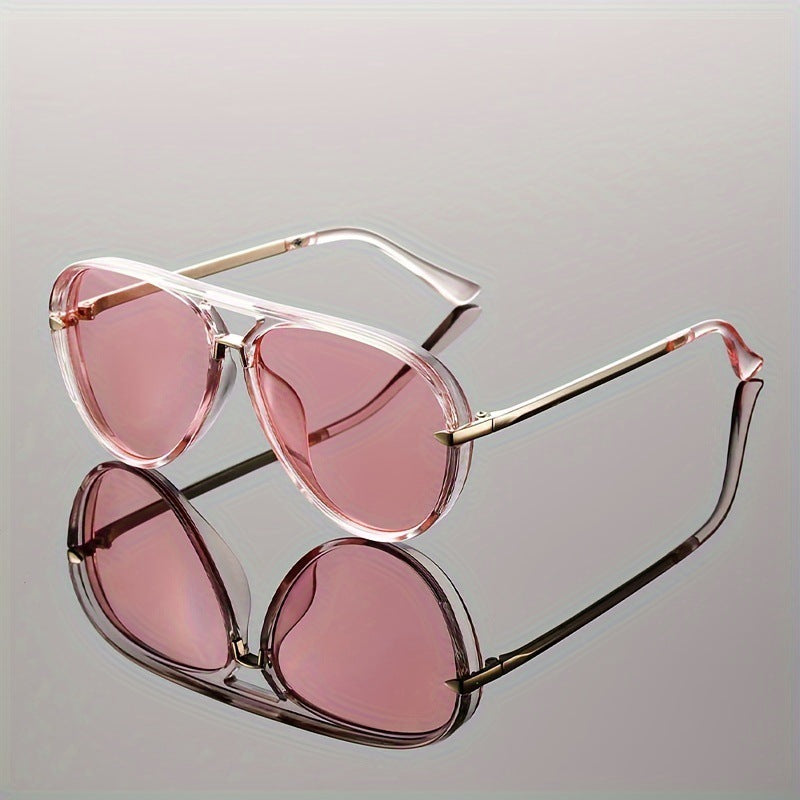 Ladies Semi-metal Simple Color Glasses
