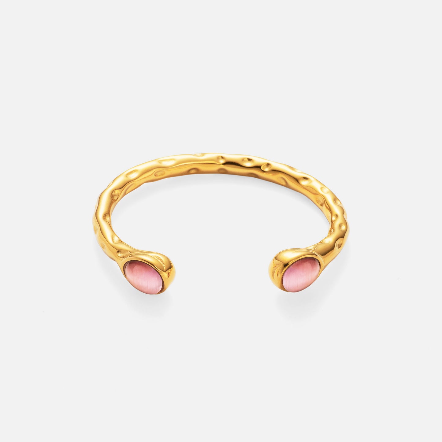 18K Real Gold Plated Titanium Steel INS Fashion Exquisite Zircon Opening Bracelet