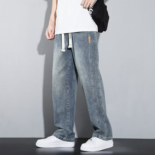 Men’s Premium Comfort Wide-Leg Jeans – High-Look, Street-Ready Style