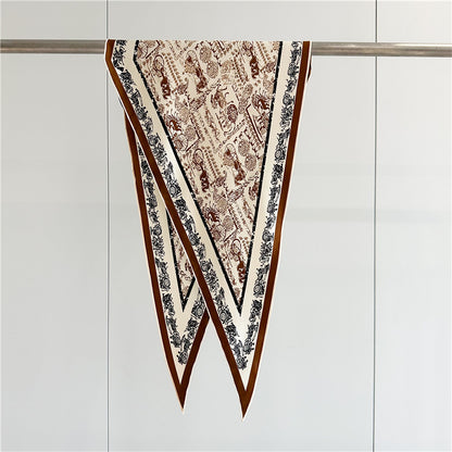 Twill Silk Scarf Women's Light Luxury