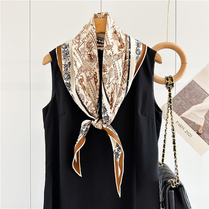 Twill Silk Scarf Women's Light Luxury