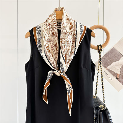 Twill Silk Scarf Women's Light Luxury