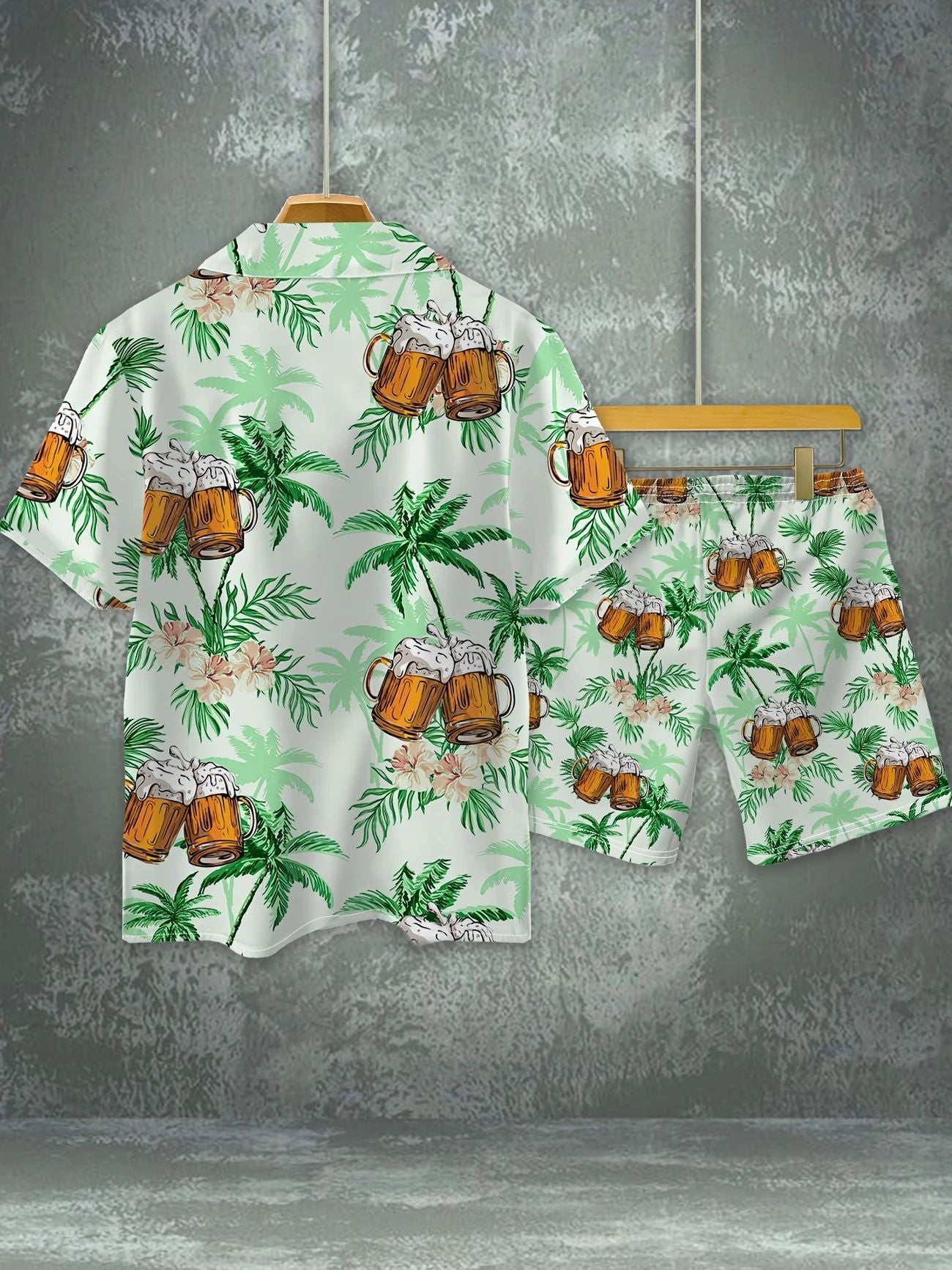 Men’s Ice-Breathable Summer Suit – Lightweight Short-Sleeve Shirt & Pants Set