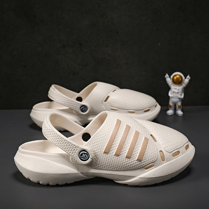 Men’s Thick-Soled Non-Slip Beach Shoes – Durable Summer Water Slides