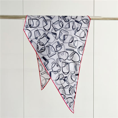 Twill Silk Scarf Women's Light Luxury