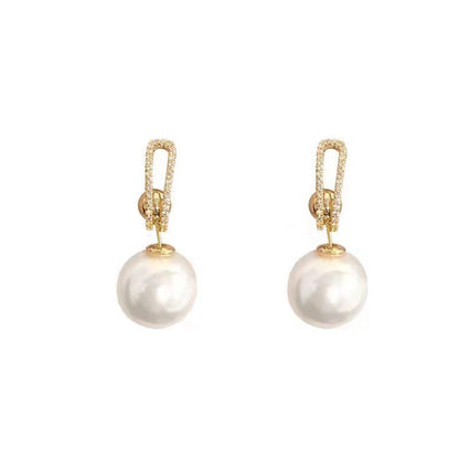Multiple Ways To Wear Pearl Earrings Eardrops Women's Exquisite