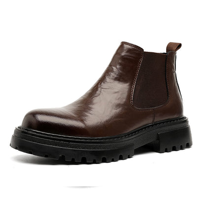 Men’s Mid-Top British-Style Martin Shoes – Low-Top Design