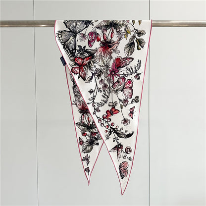 Twill Silk Scarf Women's Light Luxury